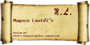 Magocs Lestár névjegykártya